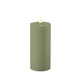 DELUXE Buitenkaars Dust Green LED 7,5x15 - (RF-UL-0026)